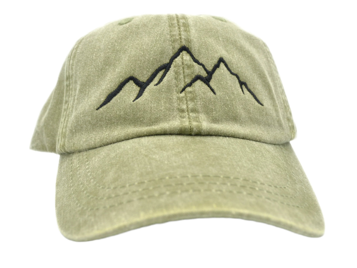 embroidered mountain hat hiking cap