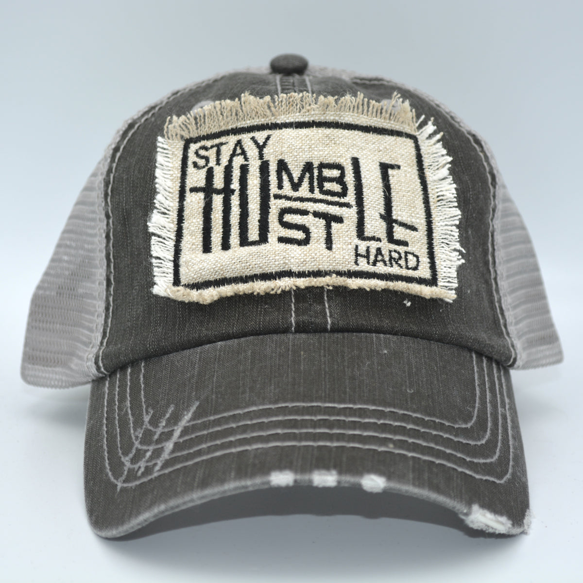 stay humble hustle hard embroidered hat by Amaze Embroidery
