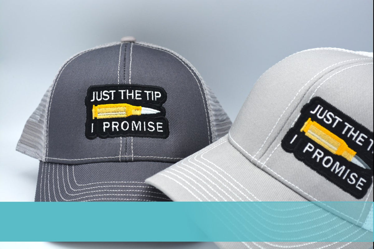 Just the tip I promise embroidered trucker hat by Amaze Embroidery