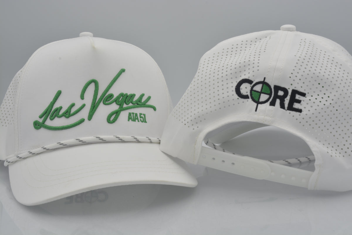 performance golf hat with rope