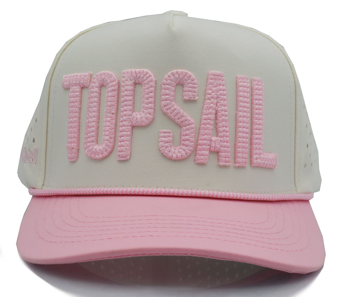 pink 3d puff on golf at with rope