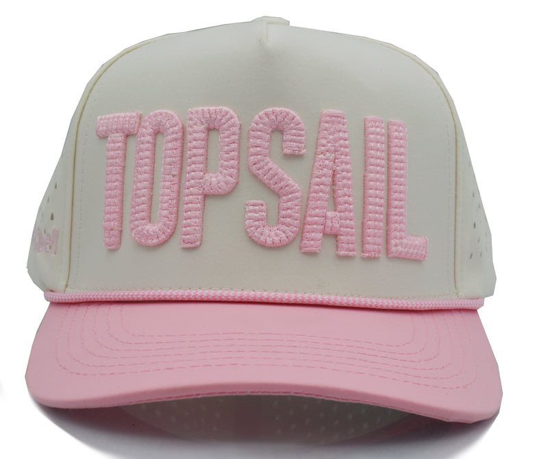 pink 3d puff on golf at with rope