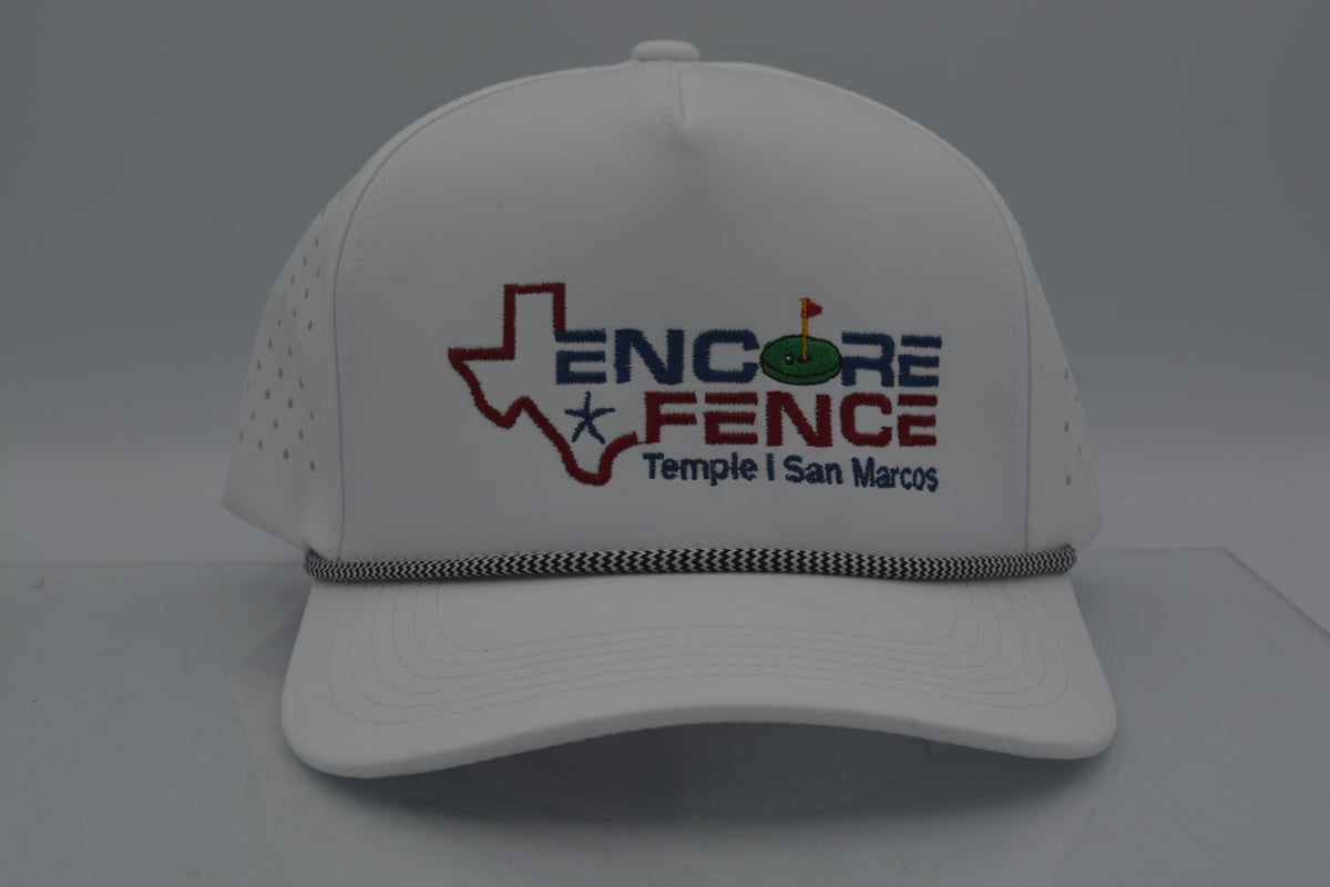 performance hat with rope and logo