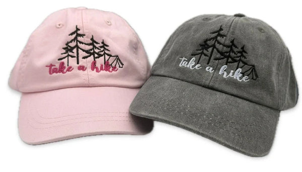 Take a Hike with Pine Trees Embroidered Hat