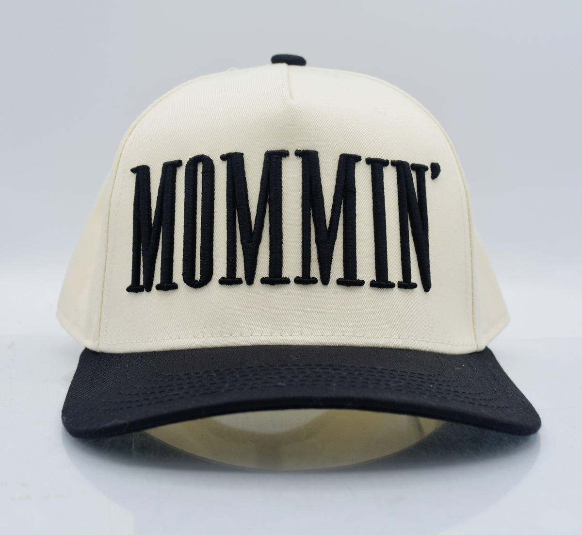 3D PUFF CUSTOM Text -Two Tone canvas hats