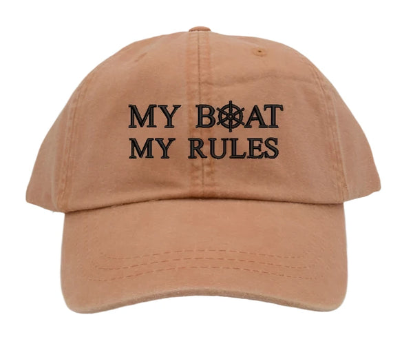 orange hat with embroidery 