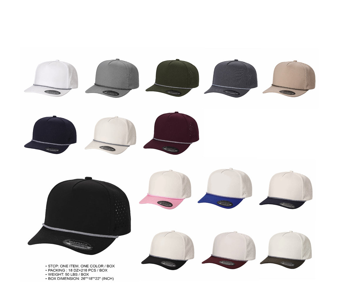 caps with rope trendy golf hats 