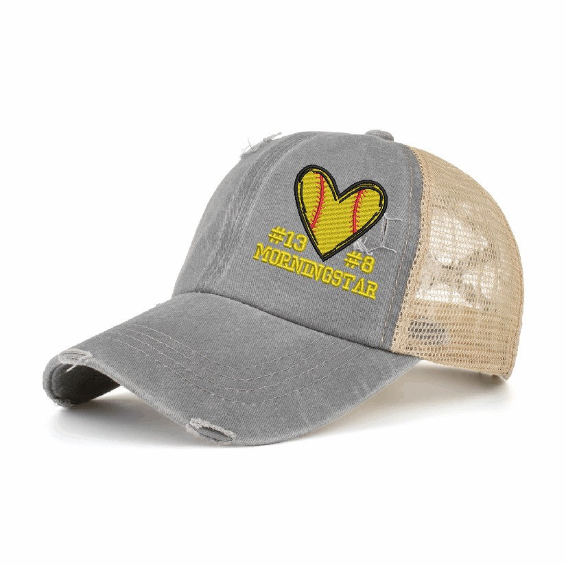 custom softball hat